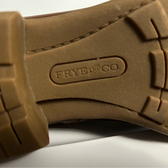 FRYE AND CO. Tan Lace-Up Leather Ankle Boots - Picture 6 of 6